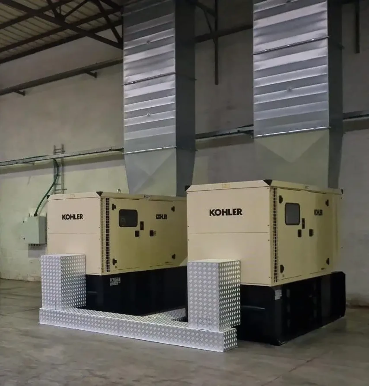 installation d’alimentation de secours avec groupe électrogène