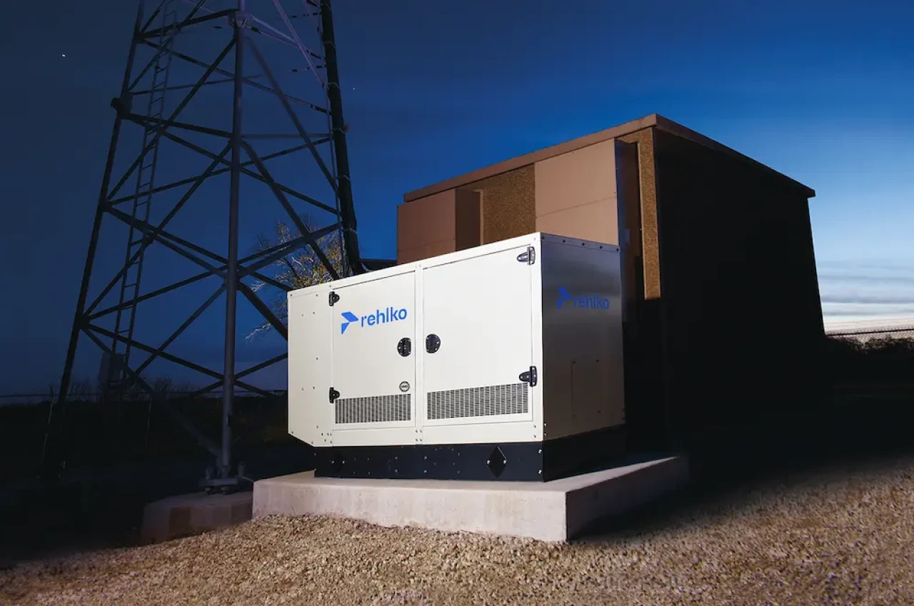 groupe électrogène de secours avec capotage extérieur