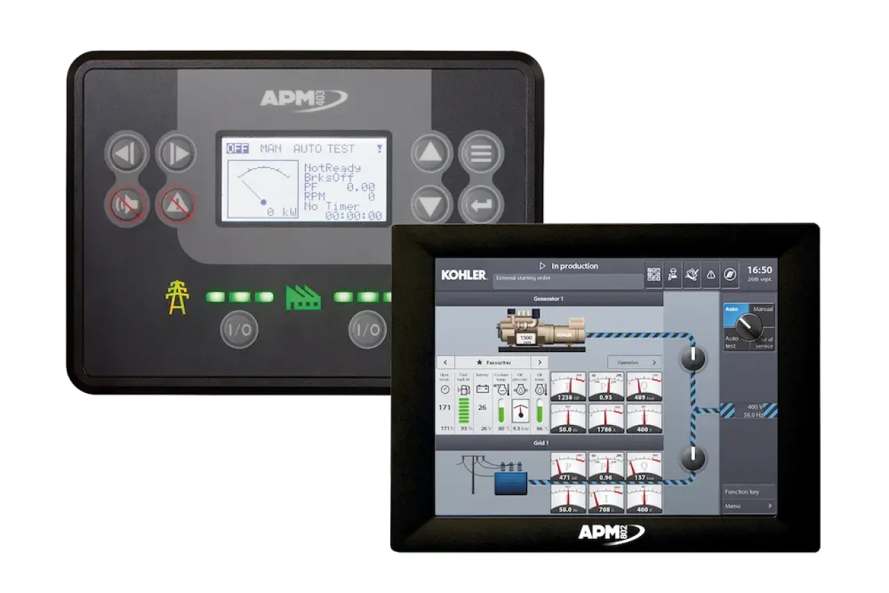 Interfaces de contrôle Rehlko APM403 et APM802 pour la gestion avancée de groupes électrogènes