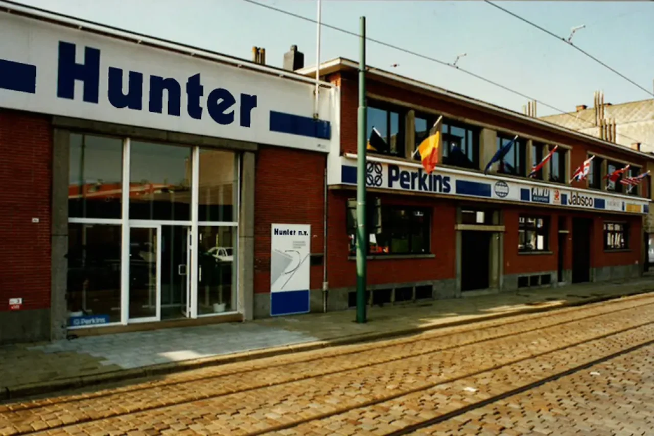 Hunter locatie België na overname door Van Twist in 1992