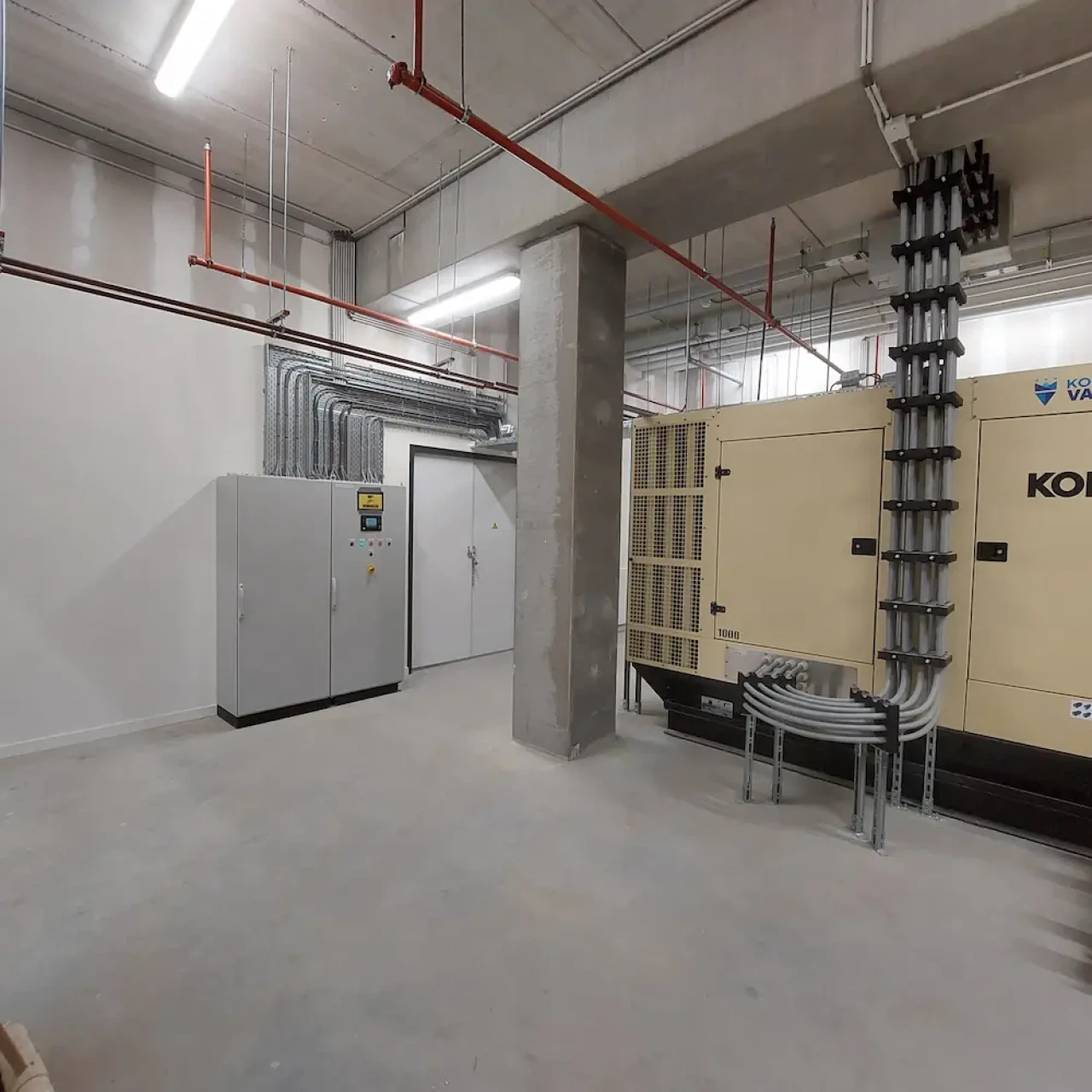 1000 kVA diesel noodstroominstallatie voor logistiek bedrijf